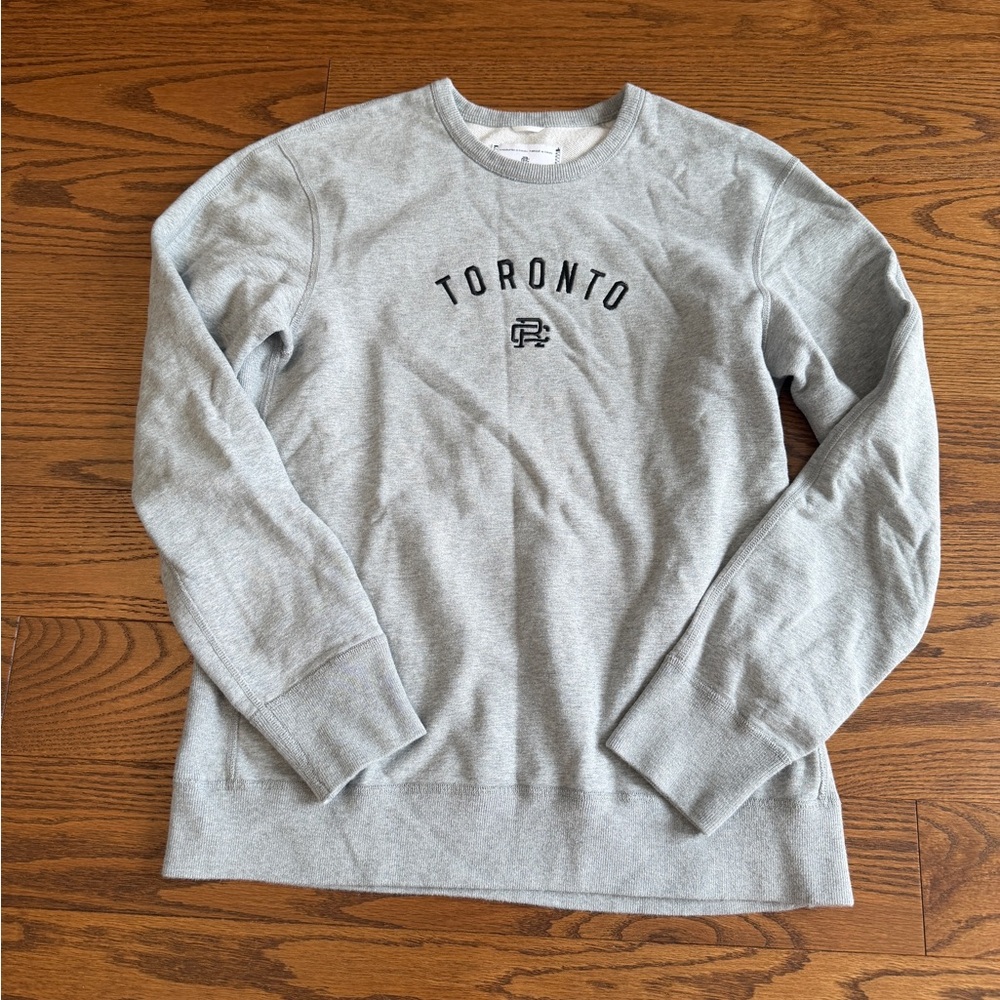 Reigning Champ Midweight Terry Heather Gray Crewneck “Toronto” - Medium